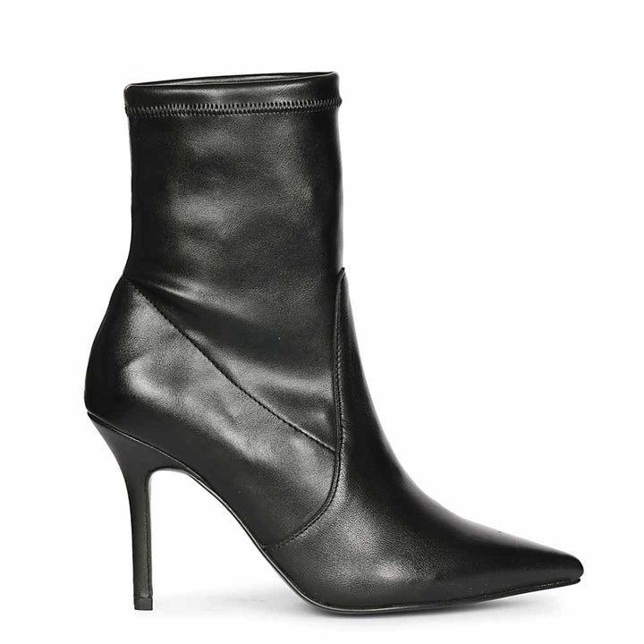 Saint Jaime Stretch Napa Leather Stiletto Heel Ankle Boots