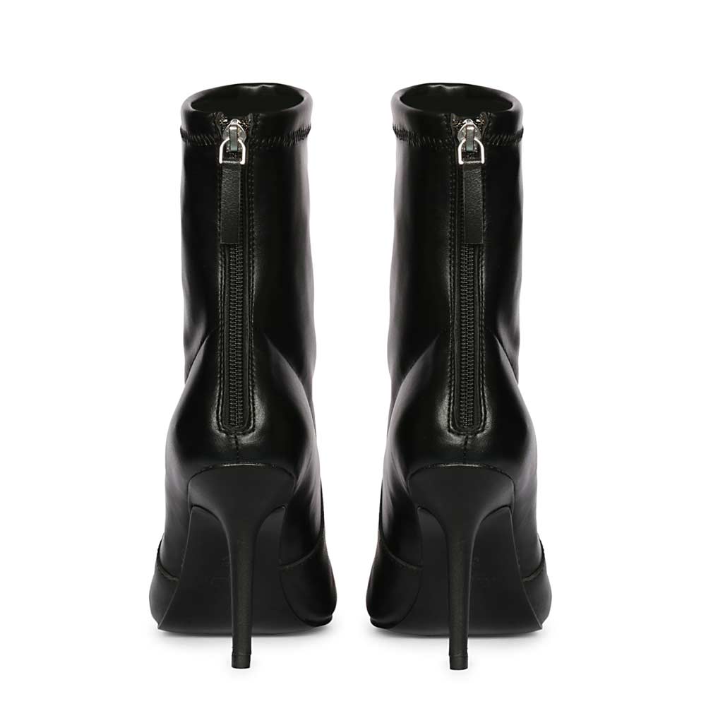 Saint Estrella Studded Stretch Napa Leather Stiletto Ankle Boots