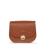 Favore Tan Womens  Leather Structured Sling Bag