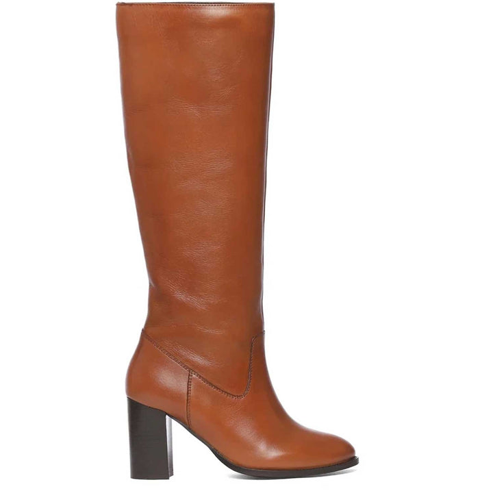 Saint Gillian Tan Leather Knee High Long Boots