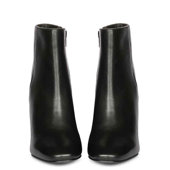 Saint Alexa Black Leather Ankle Boots