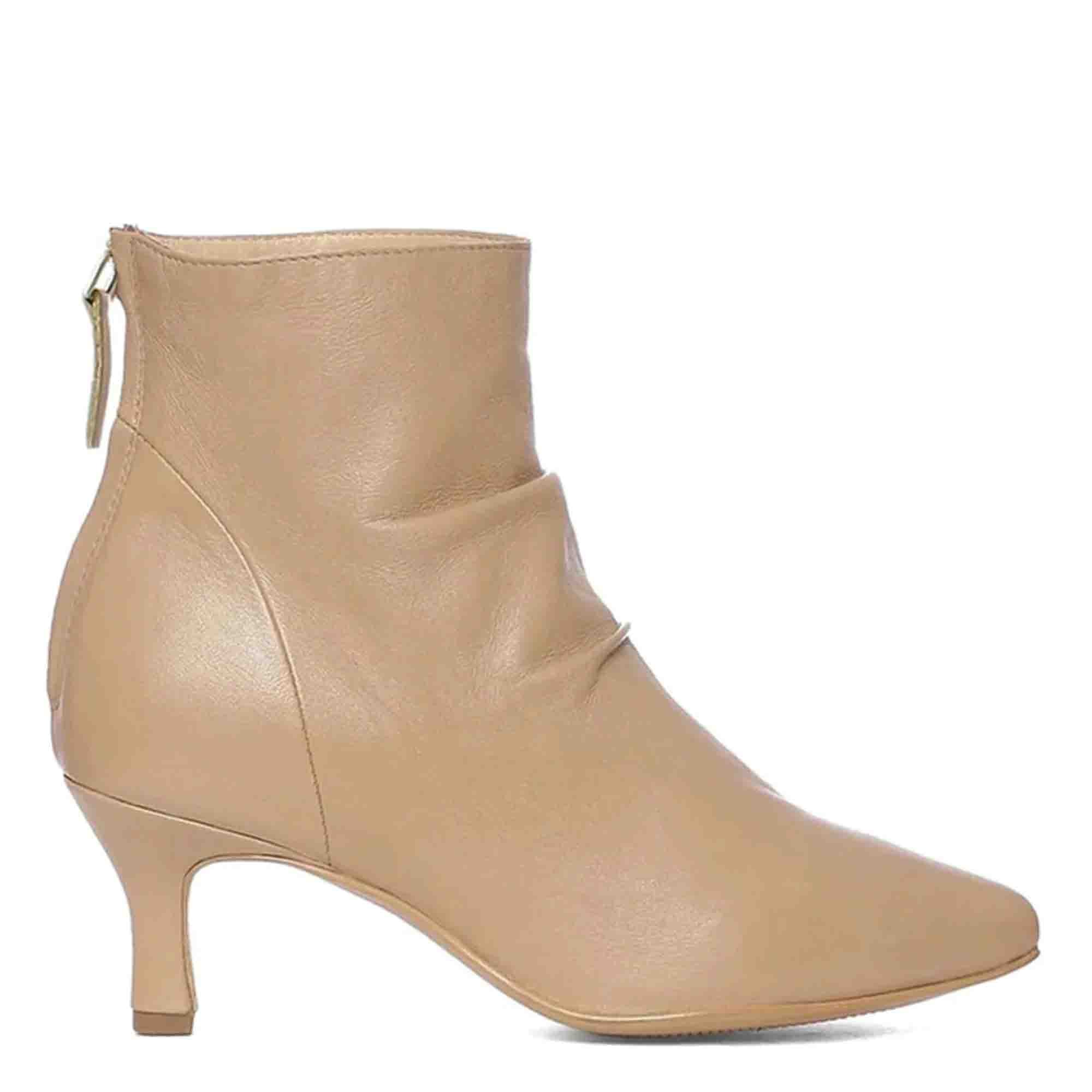 Tan kitten heel ankle cheap boots