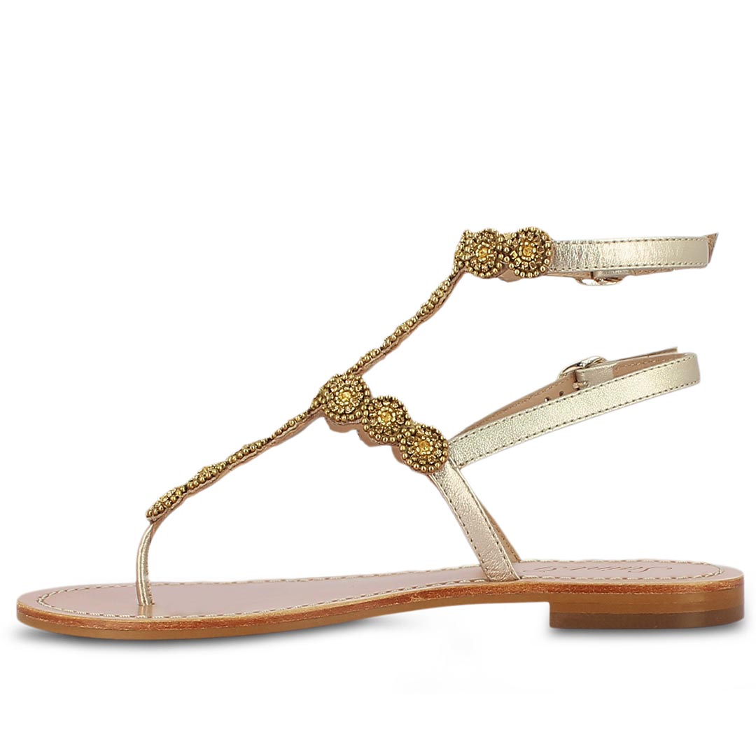 Gianni Bini Avellia Jewel Embellished T-Strap Family Matching Thong Sandals  | Dillard's