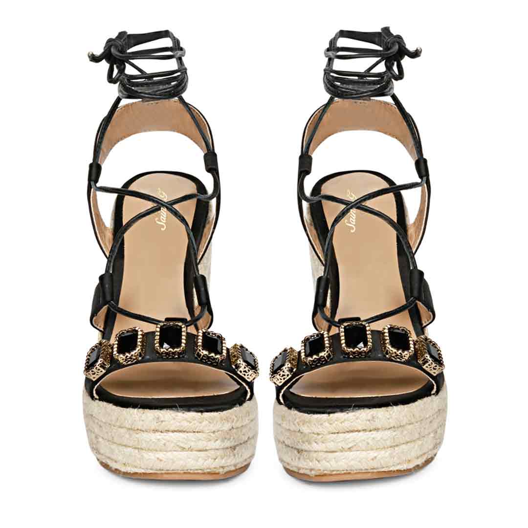 Luxury Leather Espadrille Wedge Heels For Women Designer Platform Ladies  Wedge Sandals With Adjustable Ankle Strap, 8 13cm Heel Height, Perfect For  Summer Weddings Includes Box NO291 From Tbtgroup, $61.42 | DHgate.Com