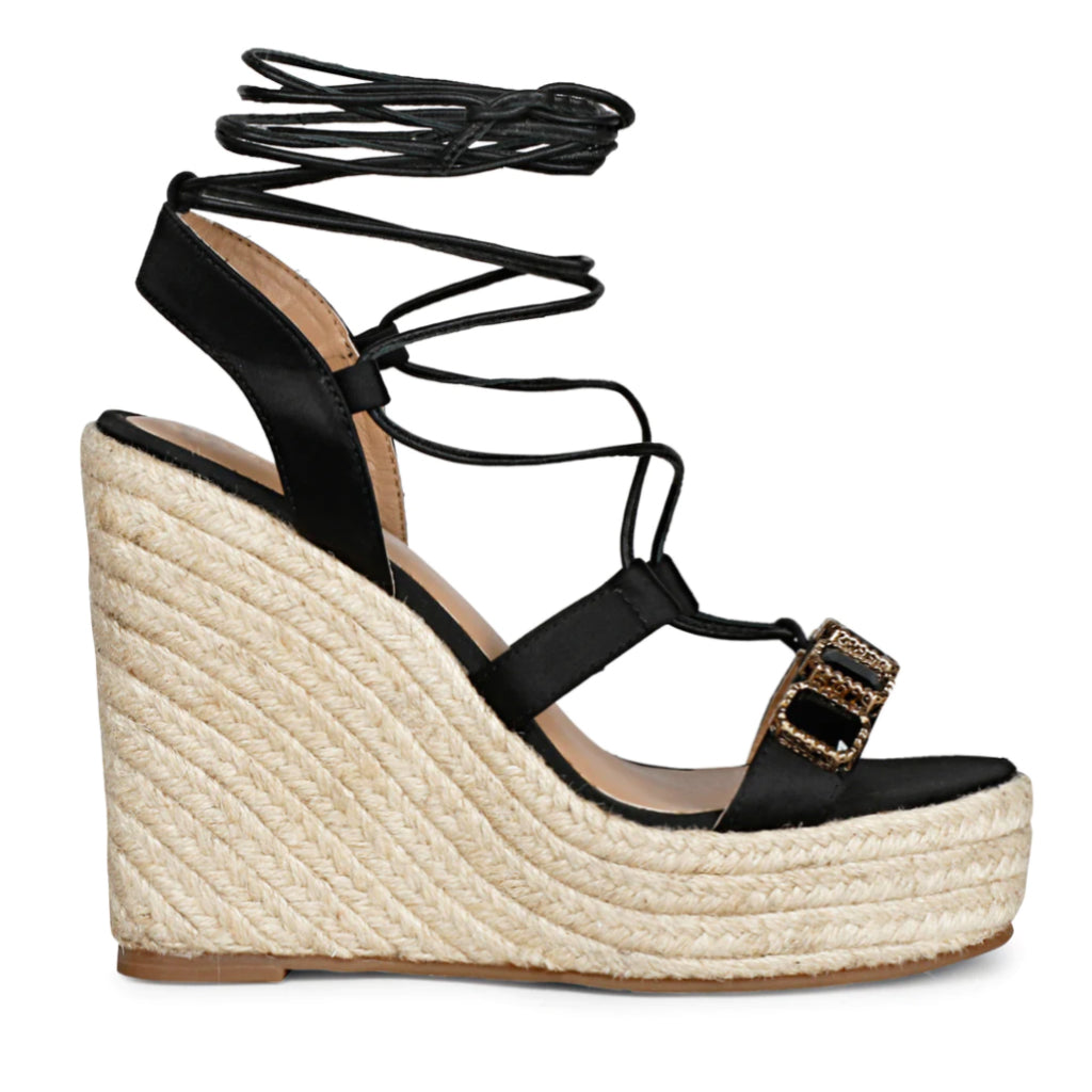 Fashion Pulse Black Wedges Sandals - Buy Fashion Pulse Black Wedges Sandals  Online at Best Prices in India on Snapdeal