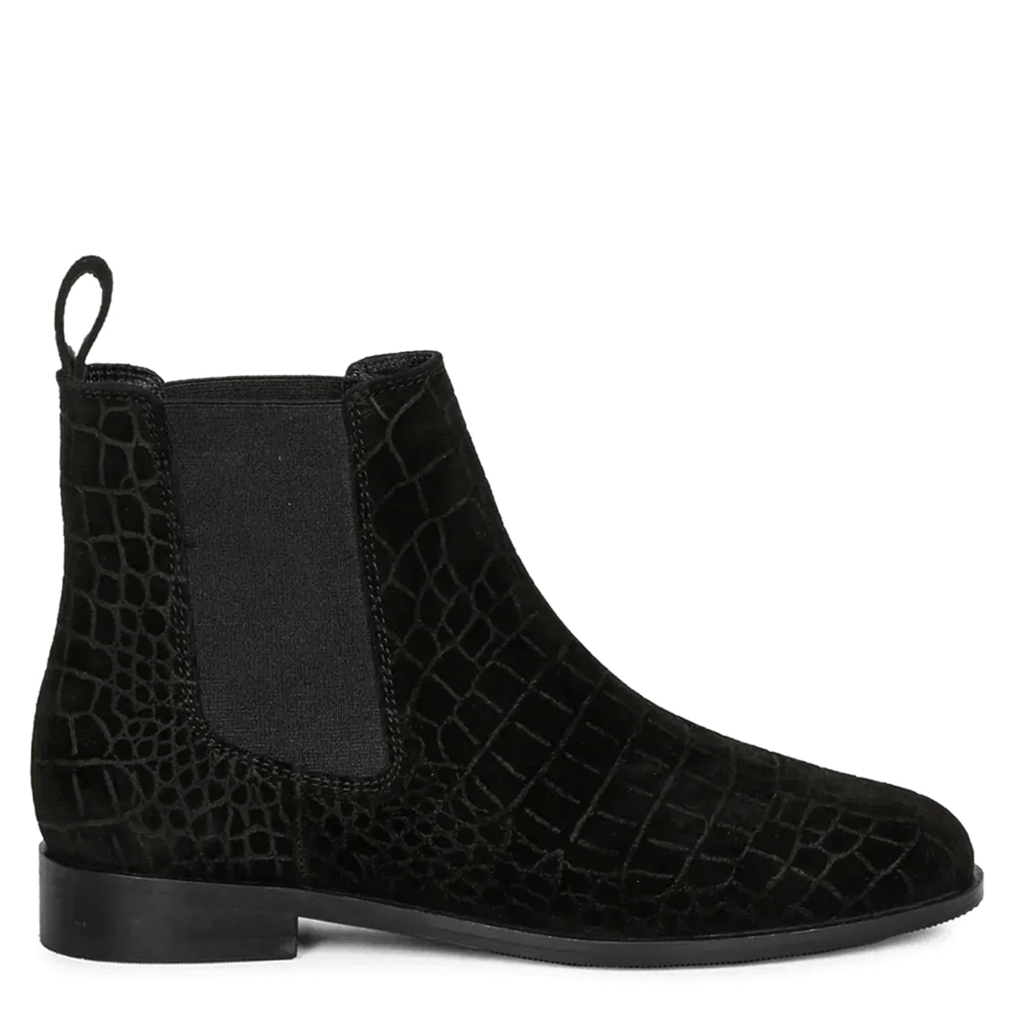 Croco discount ankle boots