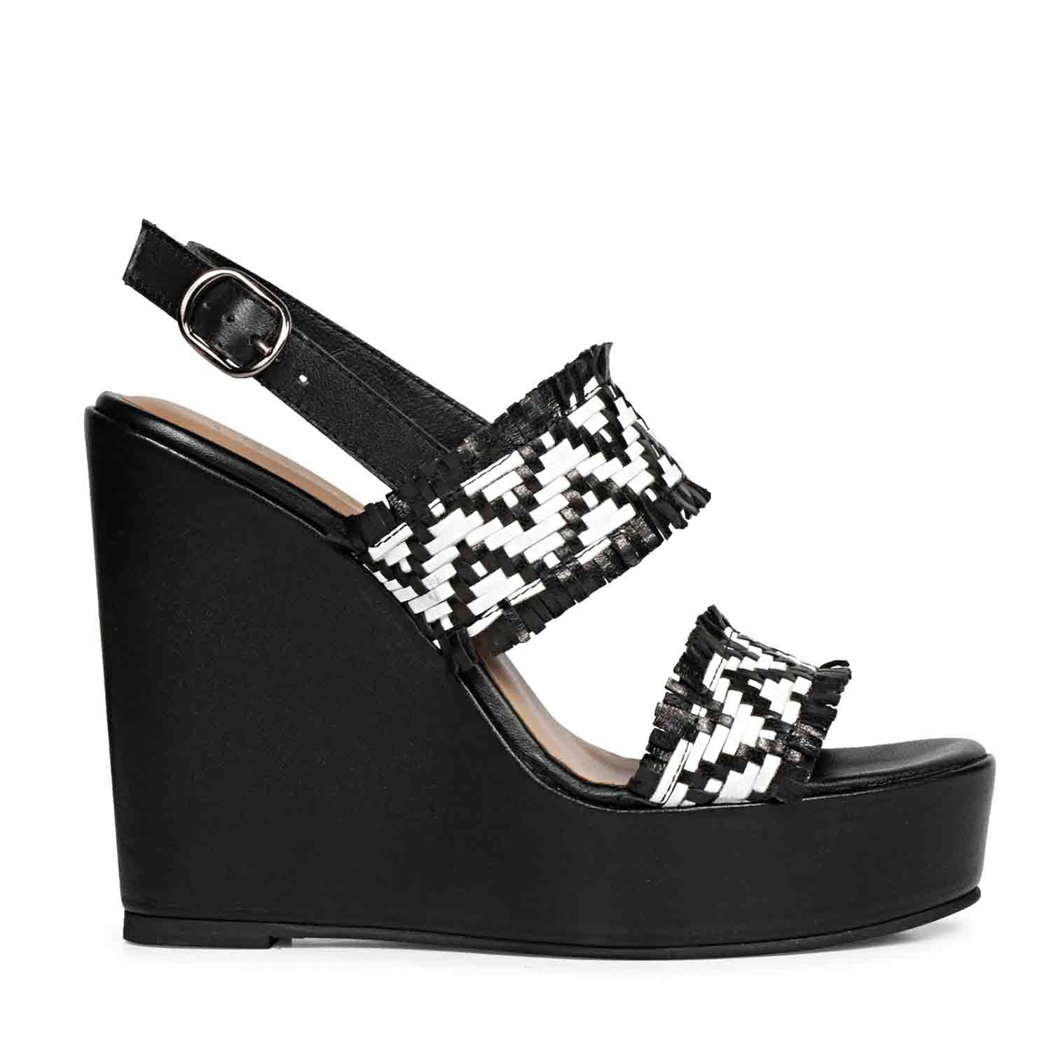 Leather wedge heels new arrivals